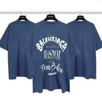 バレンシアガ 偽物 業界最高い品質 ファッション アイキャッチ プリントカジュアル半袖Tシャツ