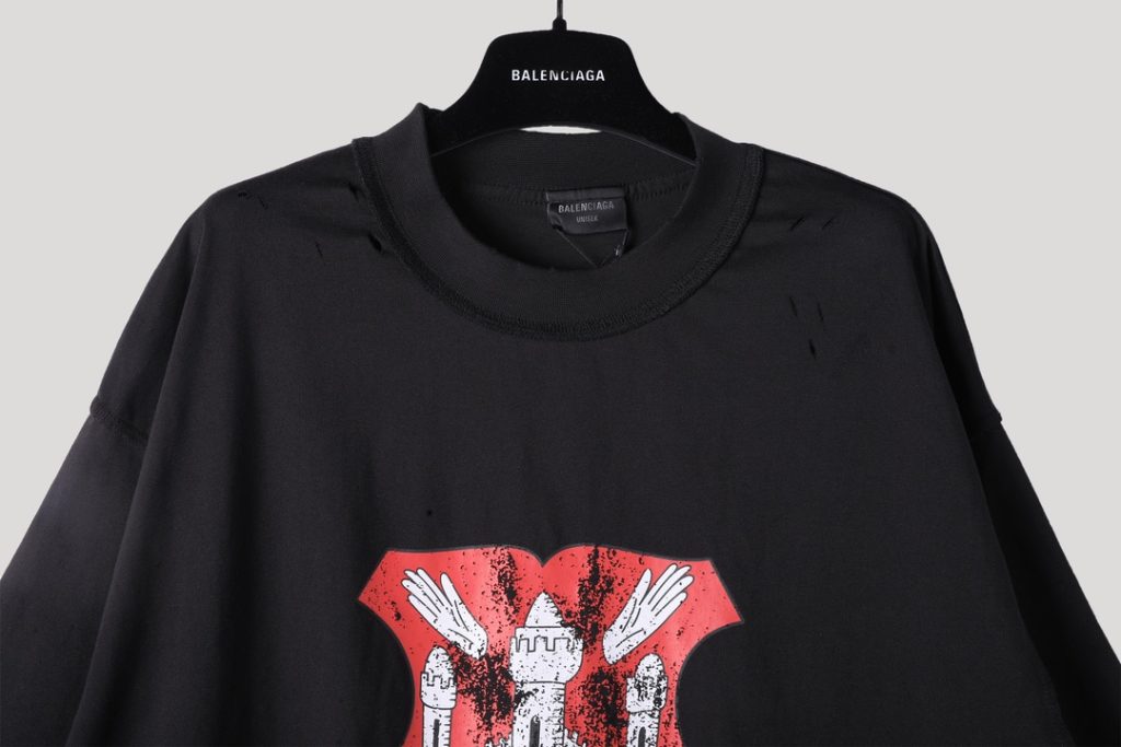 春夏人気定番安 バレンシアガ コピー レトロ プリントTシャツ