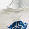 バレンシアガ 芸能人 スーパーコピーフロッキープリントカジュアル半袖Tシャツ