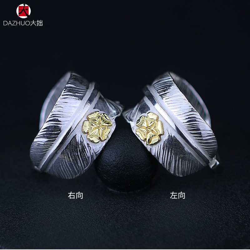 goro’s ゴローズ 偽物 入手困難 左向き 金ローズ 平打ちブレス バングル|スーパーコピーn級優良店 3 goro’s ゴローズ 入手困難 左向き 金ローズ 平打ちブレス バングル