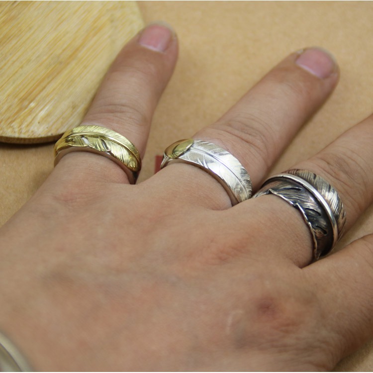 高橋吾郎 ゴローズ スーパーコピー 手作りシルバーアクセサリー羽根指輪925純銀|スーパーコピーn級優良店 10 高橋吾郎 ゴローズ スーパーコピー 手作りシルバーアクセサリー羽根指輪925純銀