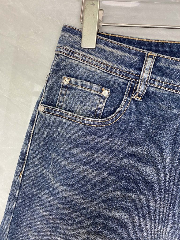 エルメス 偽物 ファッション アルファベットプリントカジュアルジーンズ