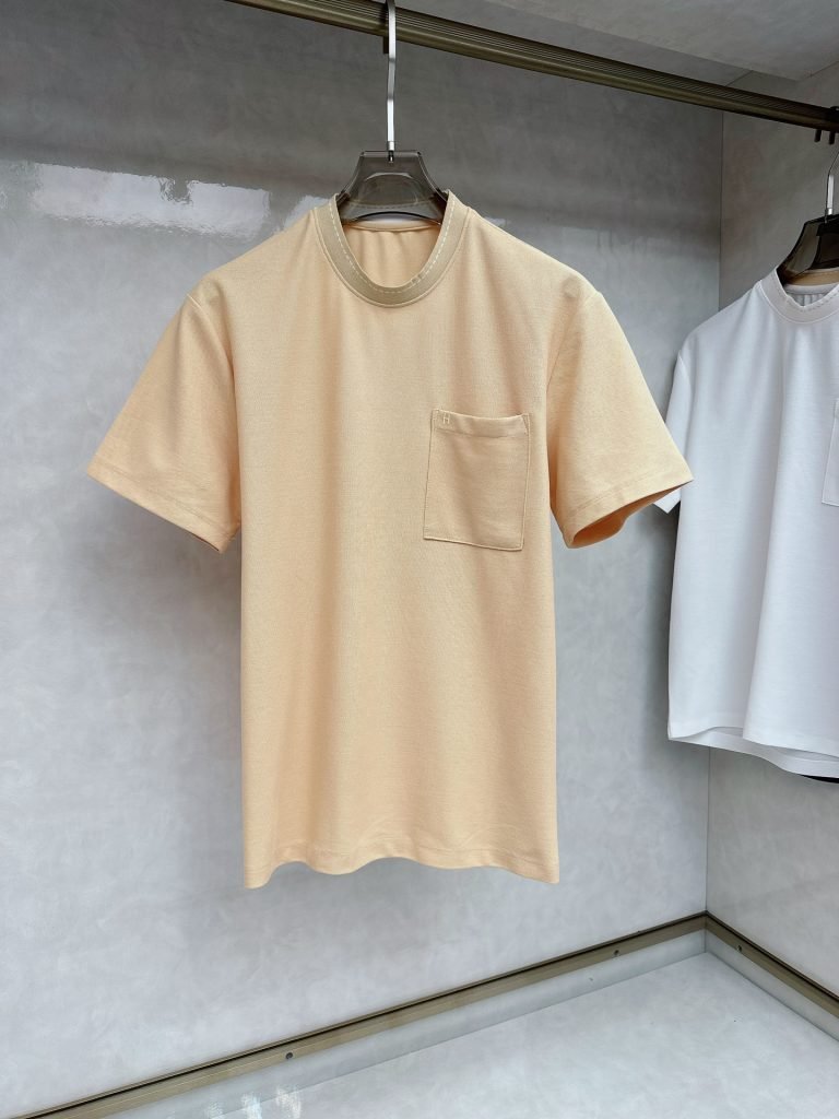 エルメス コピー ロゴが気持ちいいやわらかポケット半袖Tシャツ