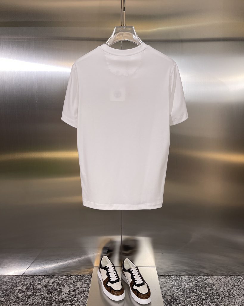  エルメス スーパーコピー繊細で柔らかい刺繍カジュアル半袖Tシャツ