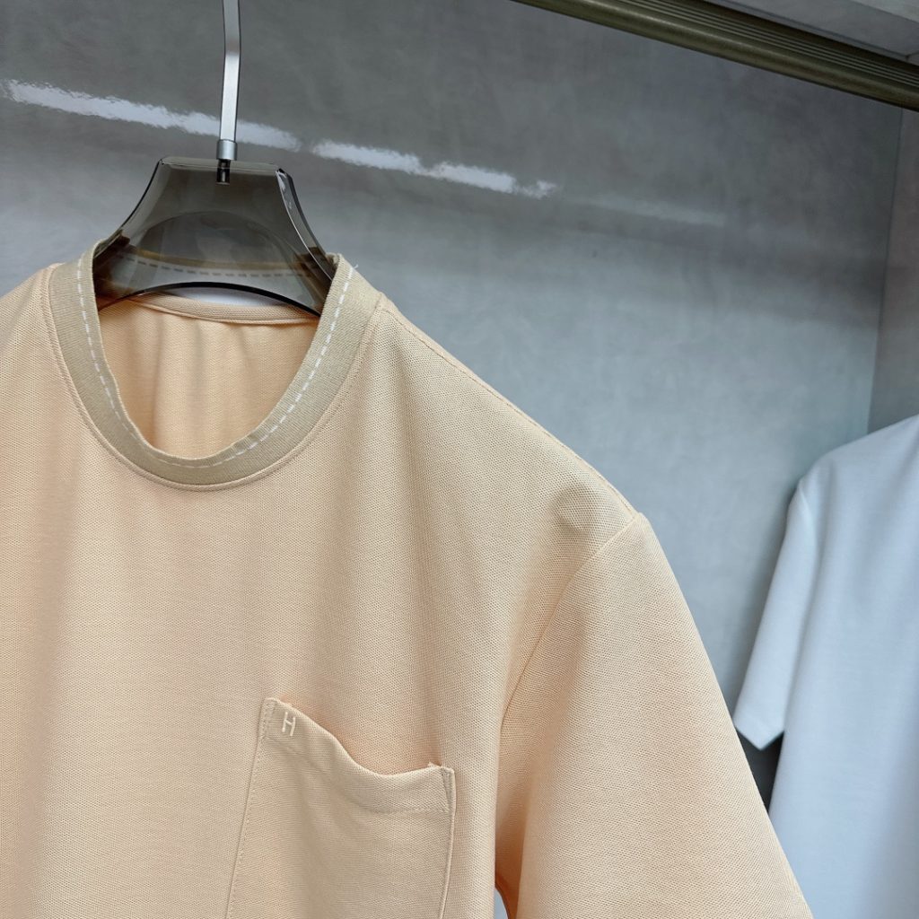 エルメス コピー ロゴが気持ちいいやわらかポケット半袖Tシャツ