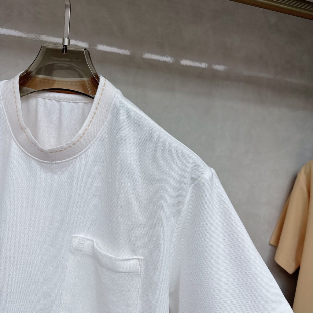 エルメス 入手困難スーパーコピーロゴが気持ちいいやわらかポケット半袖Tシャツ