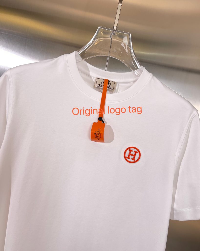  エルメス スーパーコピー繊細で柔らかい刺繍カジュアル半袖Tシャツ