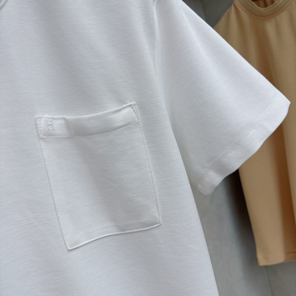 エルメス 入手困難スーパーコピーロゴが気持ちいいやわらかポケット半袖Tシャツ