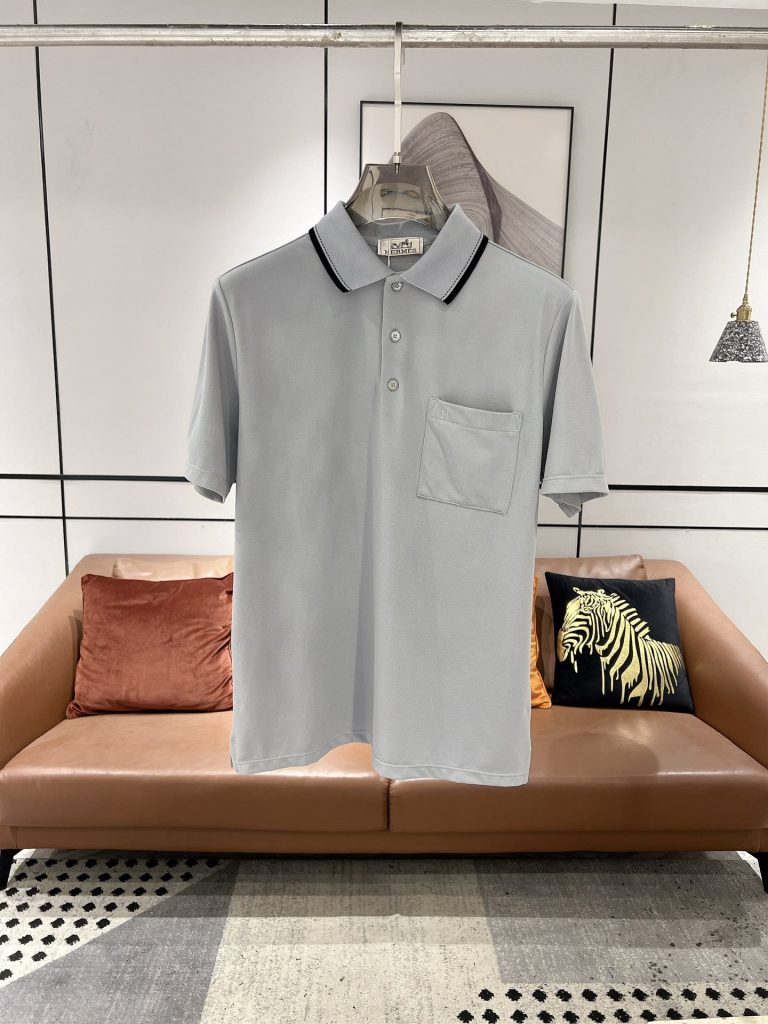 エルメス n級品  入手困難  業界最高い品質  超お得柔らかい折り襟メンズポロシャツ