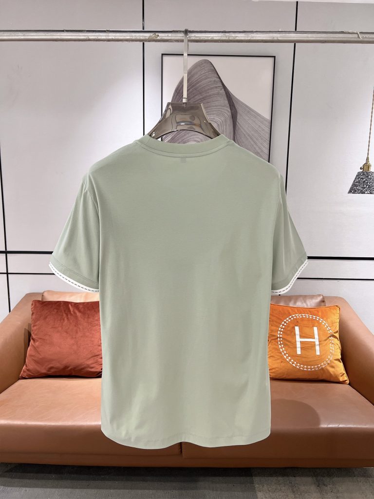エルメス コピー 繊細で柔らかい純綿カジュアル半袖Tシャツ