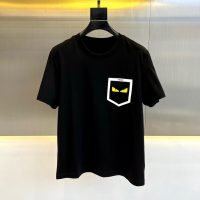 フェンディスーパーコピー 入手困難 ロゴプリントファッション カジュアル半袖Tシャツ