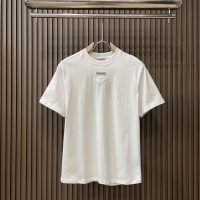 プラダ スーパーコピー 刺繍ロゴカジュアル半袖Tシャツ男女同タイプ