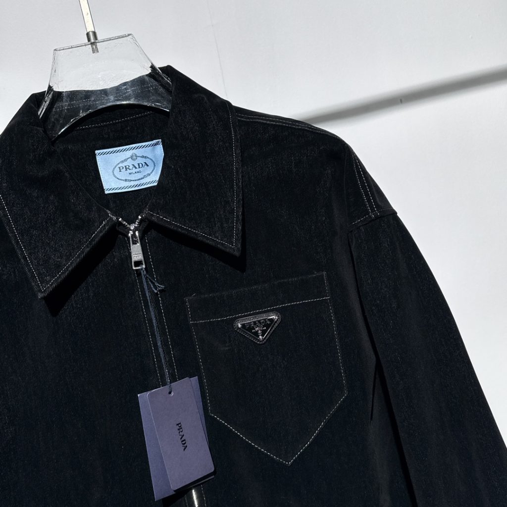 プラダ コピー 新作高級ベルベット純綿デニムジャケット|スーパーコピーn級優良店 4 プラダ コピー 新作高級ベルベット純綿デニムジャケット