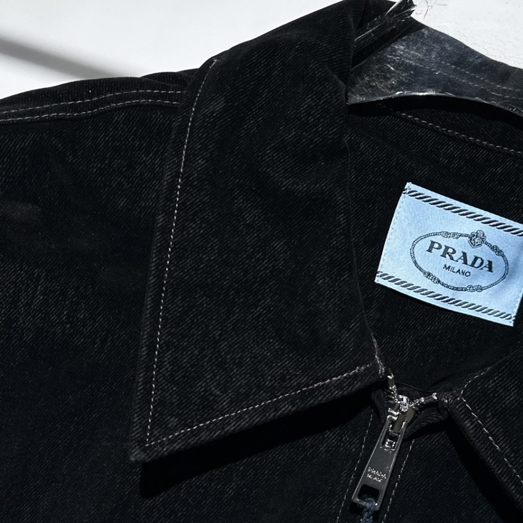 プラダ コピー 新作高級ベルベット純綿デニムジャケット|スーパーコピーn級優良店 5 プラダ コピー 新作高級ベルベット純綿デニムジャケット