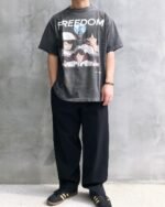 セントマ イケル n級品 ファッション レトロ プリントカジュアル半袖Tシャツ