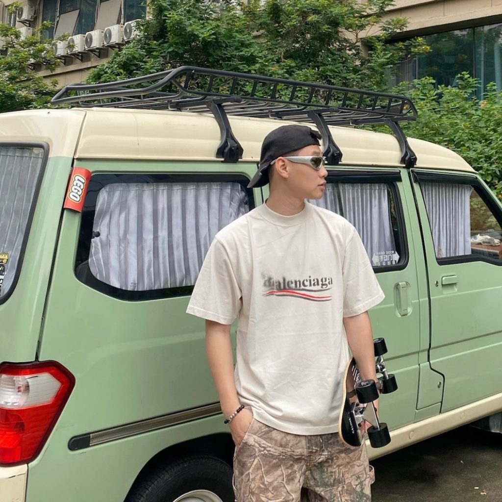 セントマ イケル コピー ファッション 波プリントカジュアル半袖Tシャツ