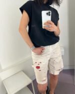 セントマ イケル スーパーコピー 優良サイト 口コミ グラフィティ レトロ カジュアルショートパンツ