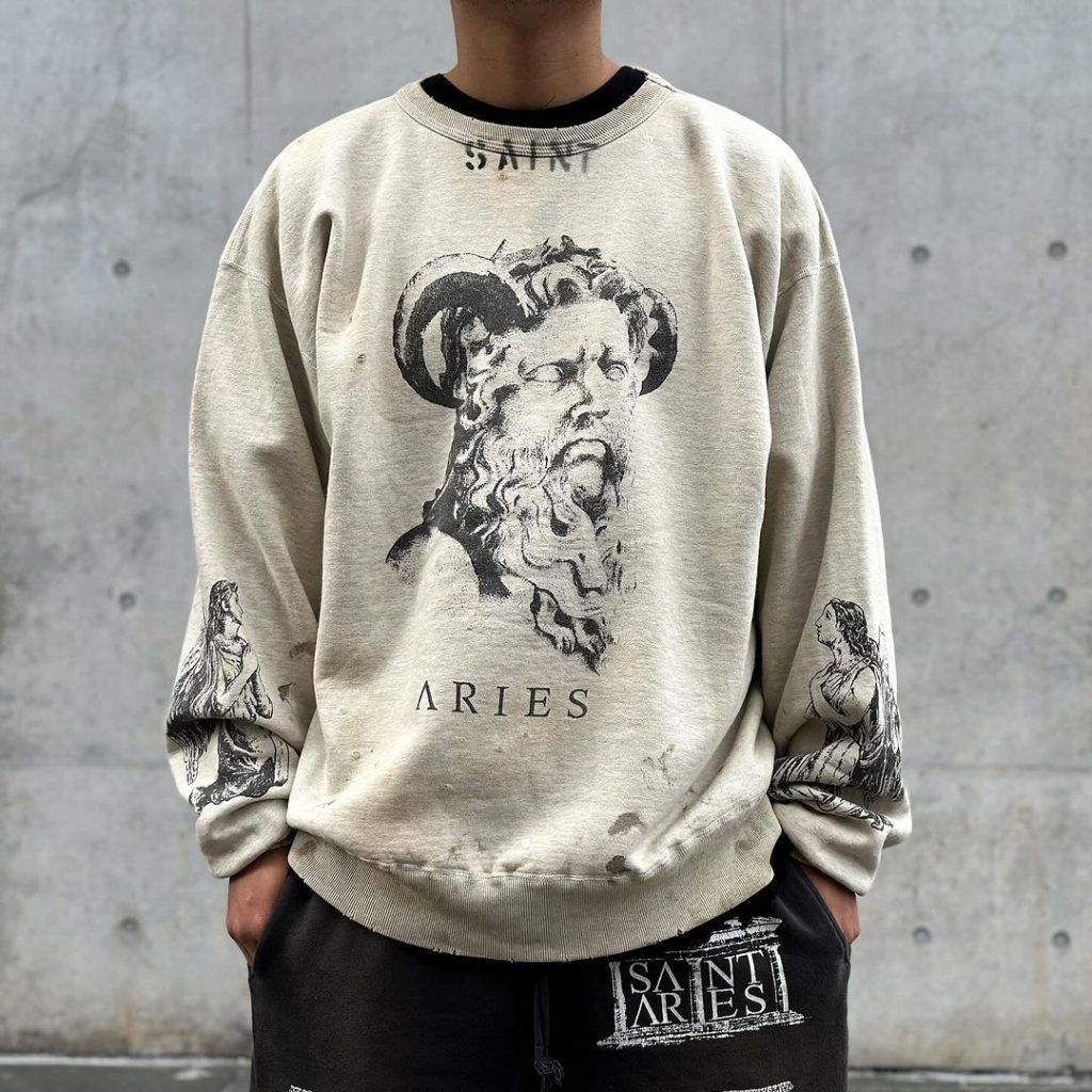 大特価！新商品！ セントマ イケル スーパーコピー 牡羊座 グラフィティきヴィンテージパーカー