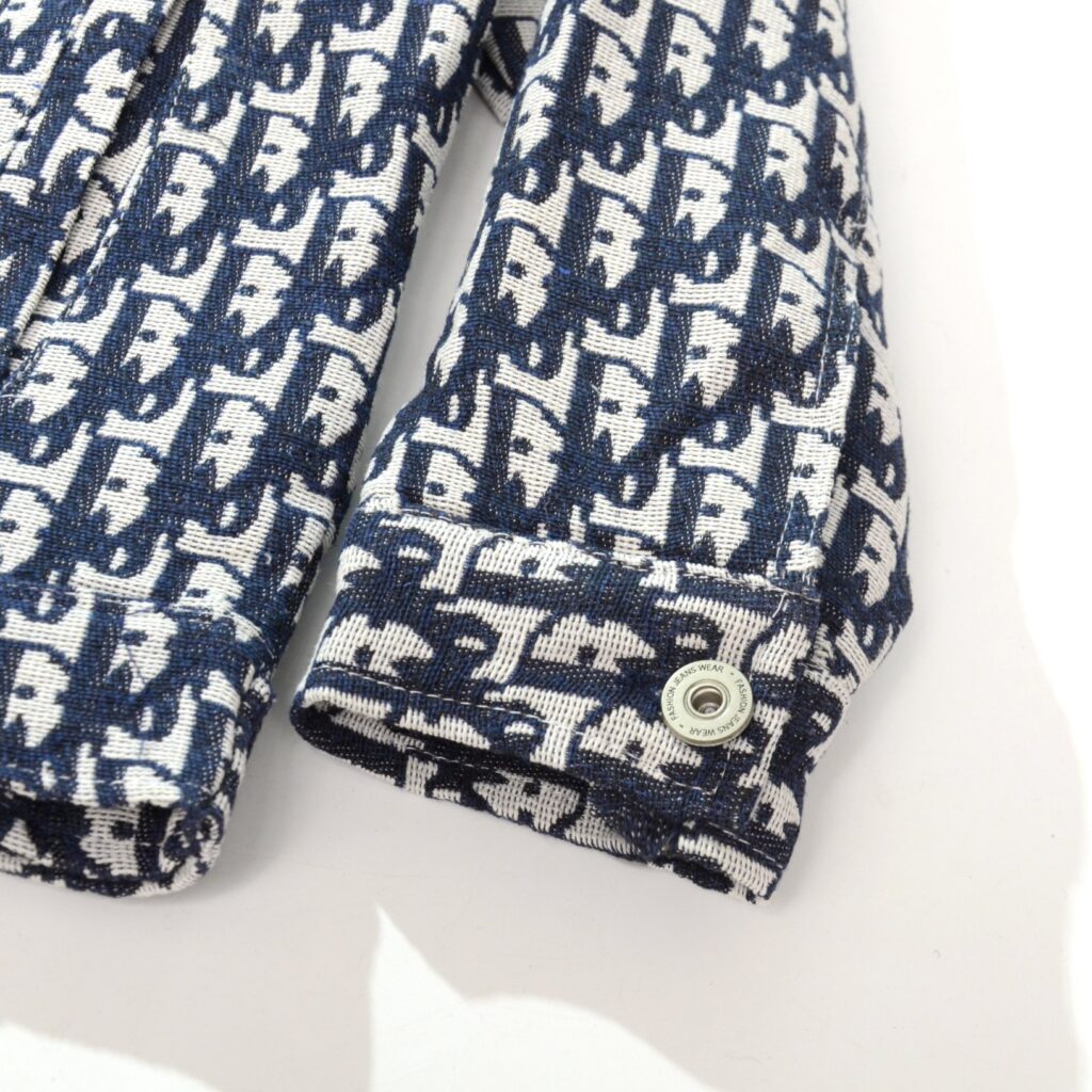 芸能人愛用 高級感ある ディオール n級品 定番プリントデニムブルゾンジャケット