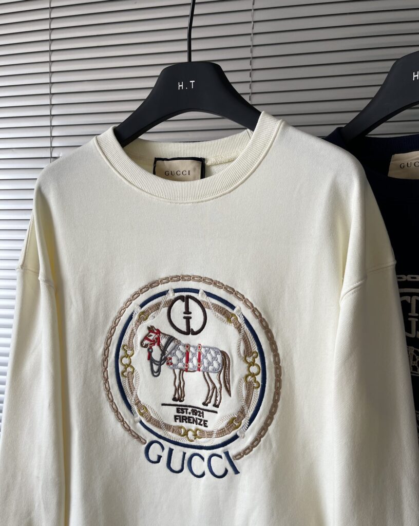 【2024最新着追加】 グッチ スーパーコピー スーパーコピー秋冬新作高刺繍ラウンドネックパーカー