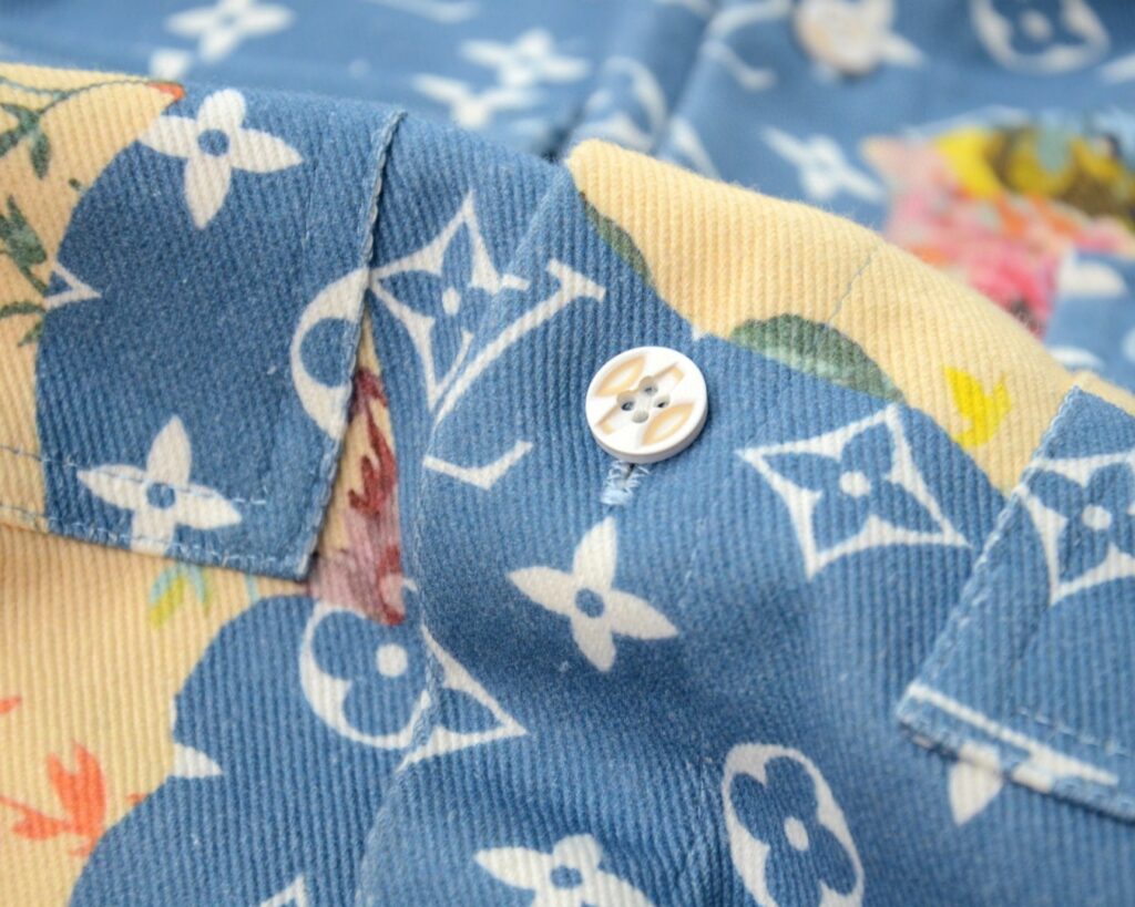 個性的 魅力的 心地よい コットン素材 ルイヴィトン 偽物 フラワーコートジャケット