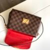 個性的 魅力的 心地よい コットン素材 ルイヴィトン n級品 チェック柄 N41581 CROISETTE DAMIER ハンドバッグ