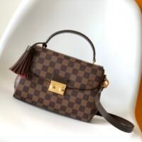 個性的 魅力的 心地よい コットン素材 ルイヴィトン n級品 チェック柄 N41581 CROISETTE DAMIER ハンドバッグ